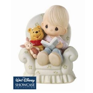 PRECIOUS MOMENTS Disney Winnie Pooh Everything Better Friend Figurine Collect
